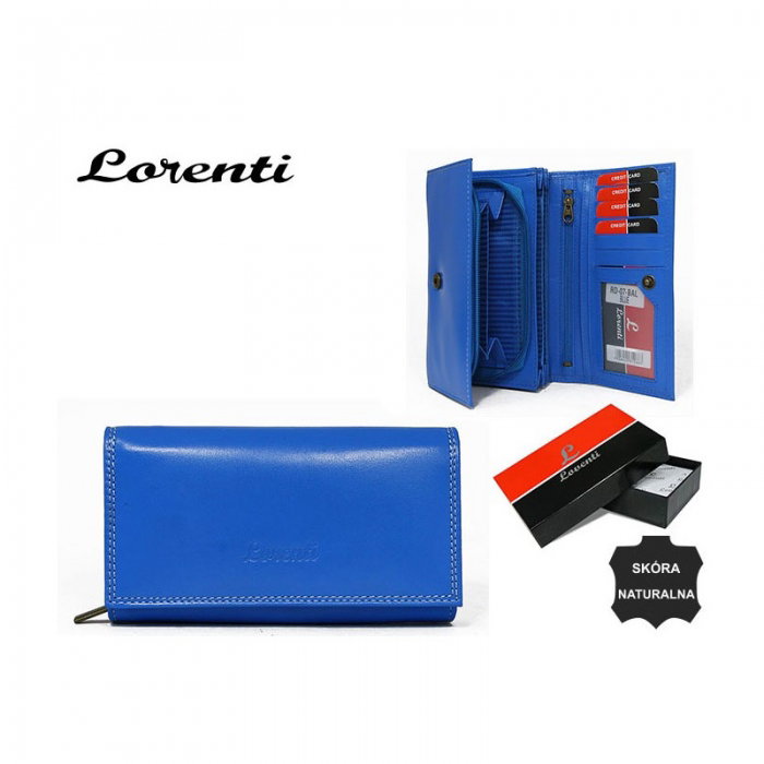 Portofel dama piele naturala Lorenti PORT305 Albastru [2]