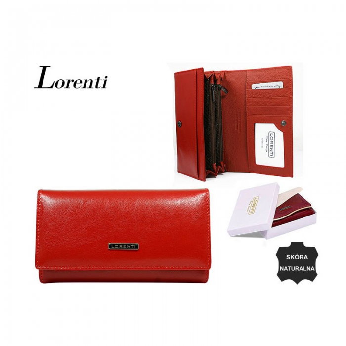 Portofel dama piele naturala Lorenti PORT416 Rosu [3]