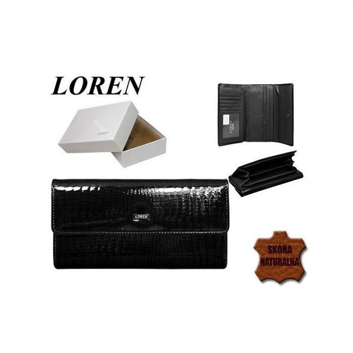 Portofel dama piele naturala Loren PORTG416 Negru [5]