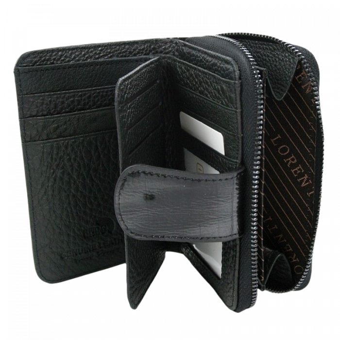 Portofel dama piele naturala Lorenti PORTG414 Negru, cu RFID [2]