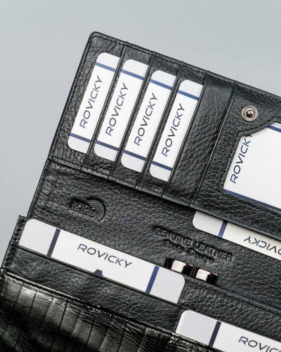 Portofel dama piele naturala Lorenti PORTG424 Gri, cu RFID [14]