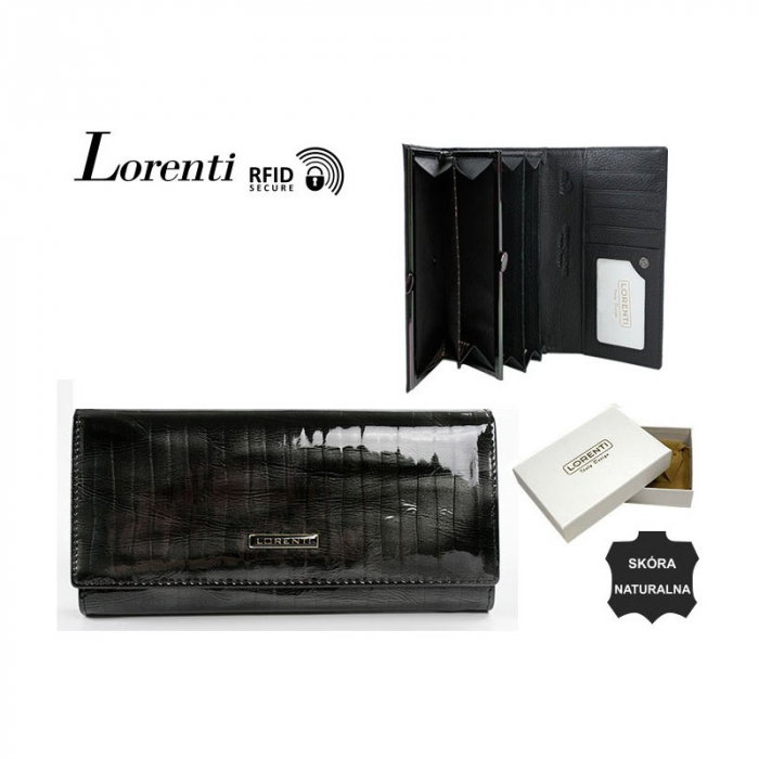 Portofel dama piele naturala Lorenti PORTG424 Gri, cu RFID [15]