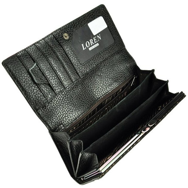 Portofel dama piele naturala negru Loren [4]