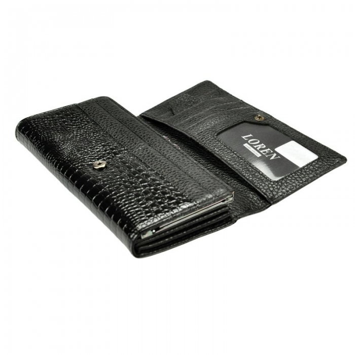 Portofel dama piele naturala negru Loren [7]