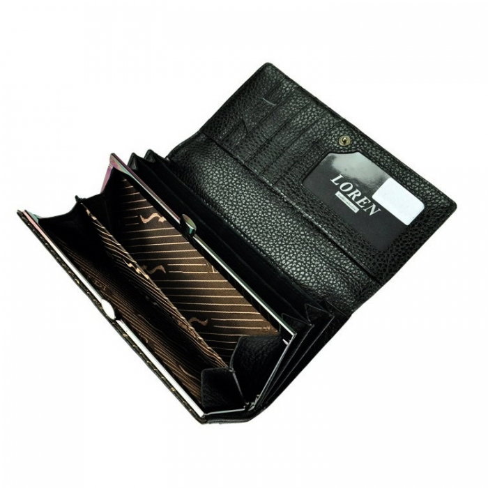 Portofel dama piele naturala negru Loren [3]