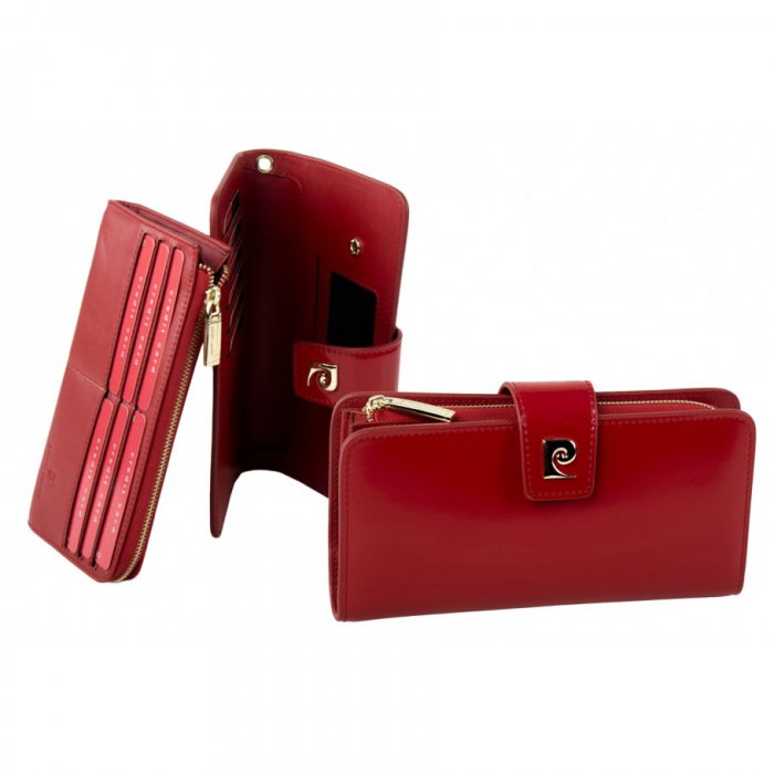 Portofel dama PORTGP1 Rosu, Piele naturala [2]