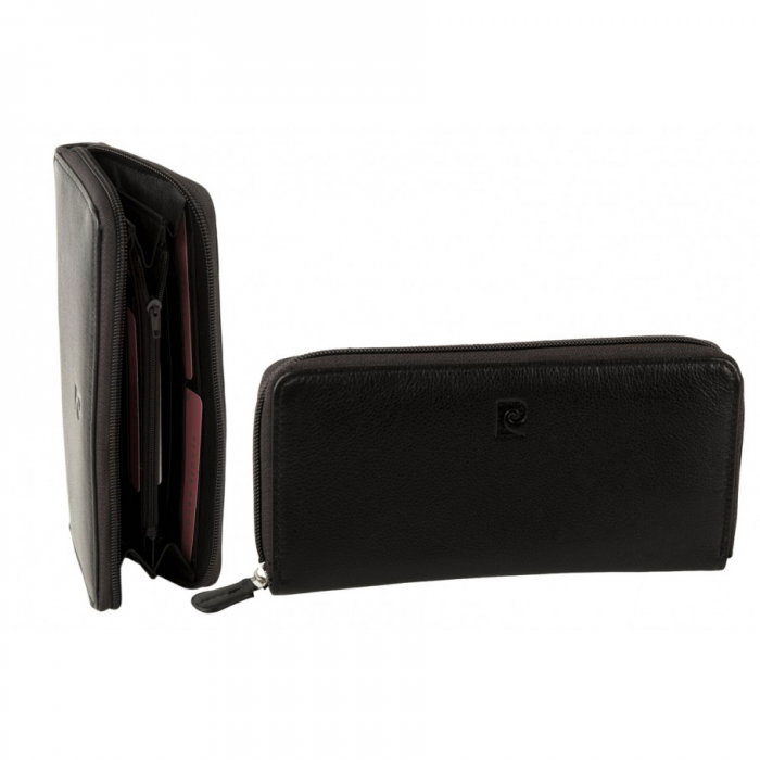 Portofel dama PORTGP10 Negru, Piele naturala [5]
