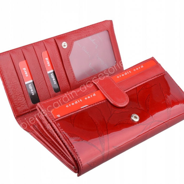 Portofel de lux dama din piele naturala cu frunze Pierre Cardin PORT507 [4]