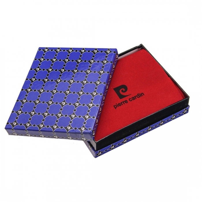Portofel de lux din piele naturala pt. barbati Pierre Cardin PORM306 Negru [3]
