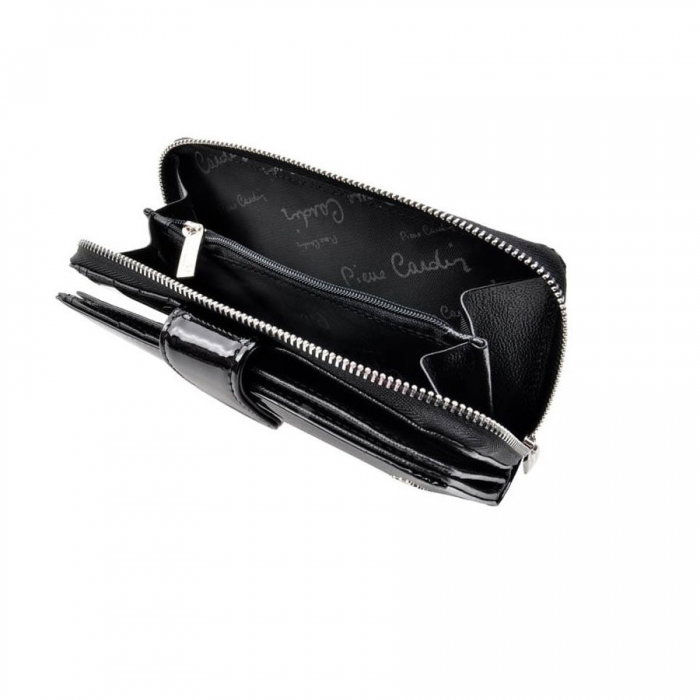 Portofel de lux pentru dama din piele naturala, cu frunze - PORTG003 [7]