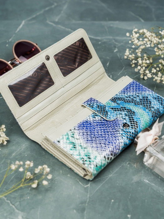 Portofel de lux pentru dama din piele naturala PORTG005 model sarpe [10]