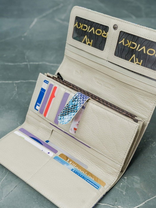 Portofel de lux pentru dama din piele naturala PORTG005 model sarpe [16]