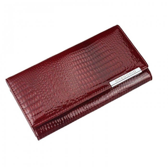 Portofel de lux pt. dama din piele naturala Gregorio PORT522 Rosu [1]