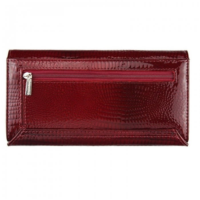 Portofel de lux pt. dama din piele naturala Gregorio PORT522 Rosu [2]
