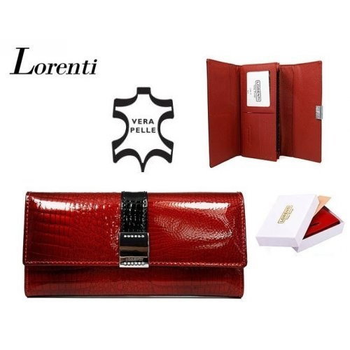 Portofel de lux pt. dama din piele naturala Lorenti PORT515 Rosu [2]