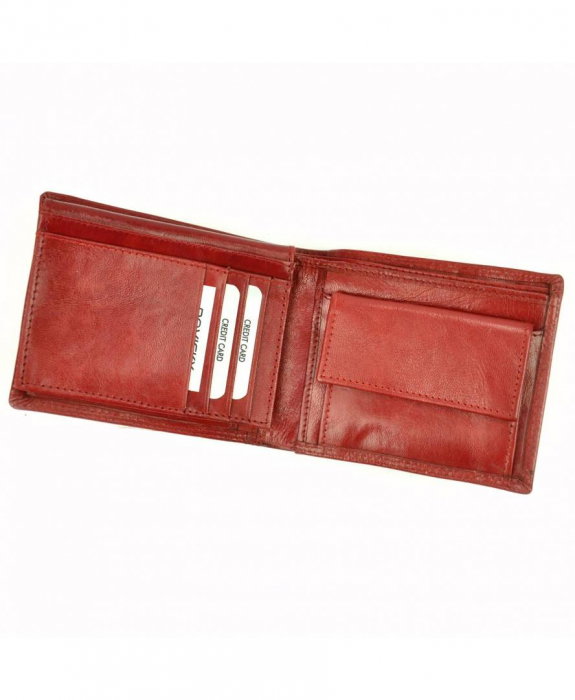 Portofel de Lux Rosu piele naturala Rovicky PORTG036 UNISEX [8]