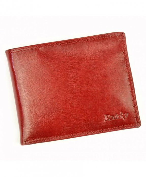 Portofel de Lux Rosu piele naturala Rovicky PORTG036 UNISEX [10]