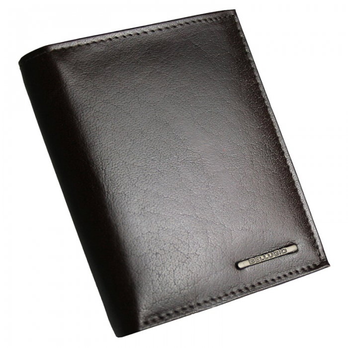 Portofel din piele naturala pentru barbati Bellugio PORM556 Maron [1]