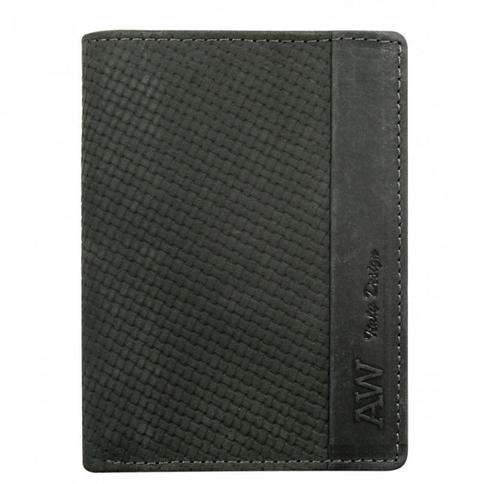 Portofel din piele naturala pentru barbati PORMG055, negru [1]