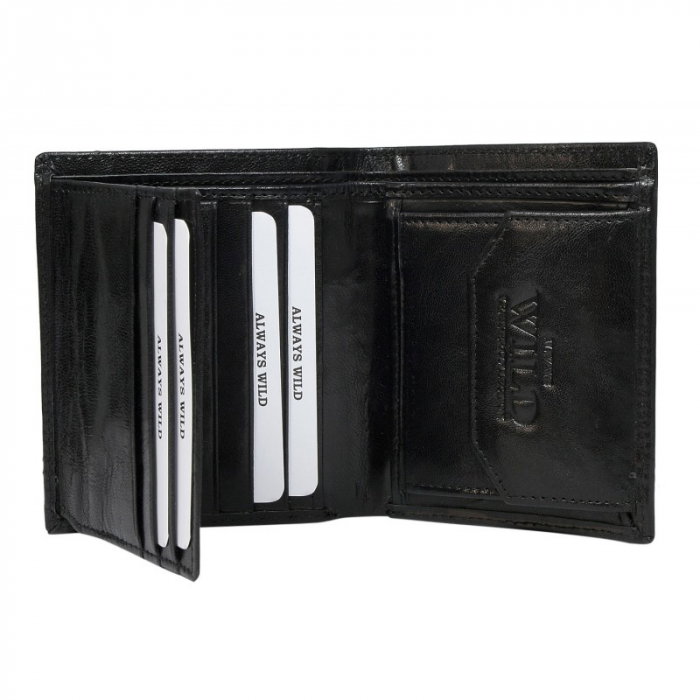 Portofel vertical minimalist din piele naturala PORMG048 [2]