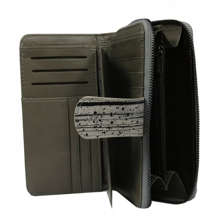 Portofel piele dungat (zebra) pentru femei - Forever Young Forever Young PORT621 [2]