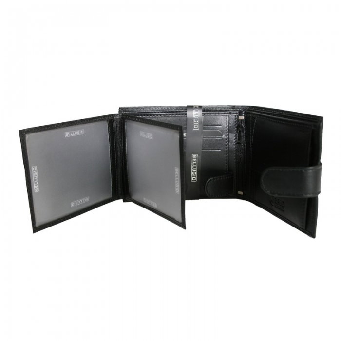 Portofel plat pentru barbati din piele naturala Bellugio PORMZ001  [2]
