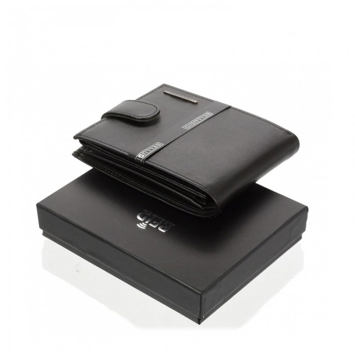 Portofel plat pentru barbati din piele naturala Bellugio PORMZ001  [6]