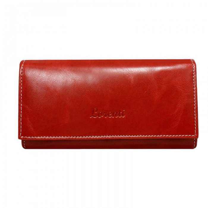 Portofel rosu de dama din piele naturala Lorenti PORT631 [1]