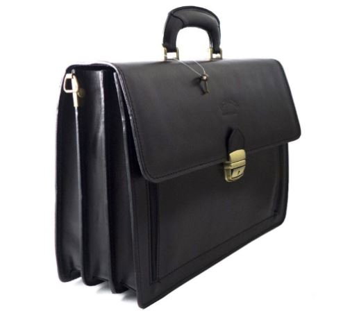 Servieta din piele naturala incapatoare marca Rovicky, Made in Italy - GEA400 [2]