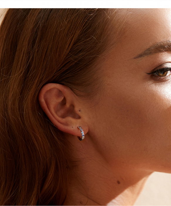 Set argint cu inimioare de zirconii coloare [3]