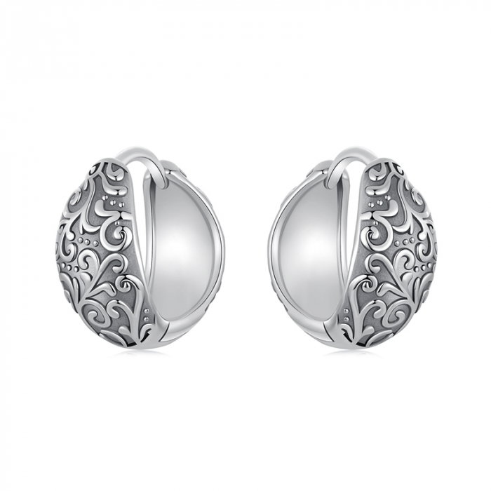 Set argint cu model floral [6]