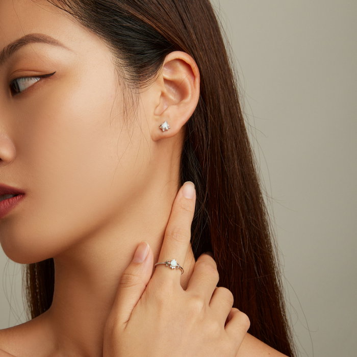 Set argint cu opal [2]