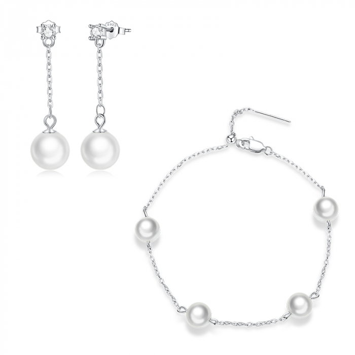 Set argint cu perle [1]