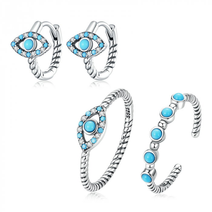 Set argint cu turcoaz [6]