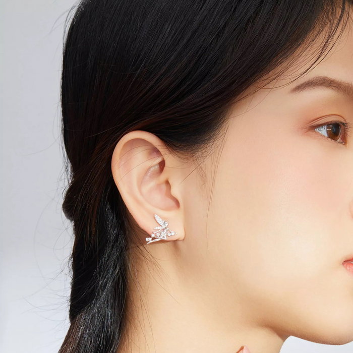 Set argint cu zane si flori [7]