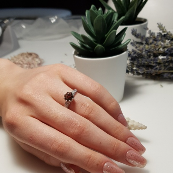 Set argint cu zultanit si zorconii albe - STU0049 [4]