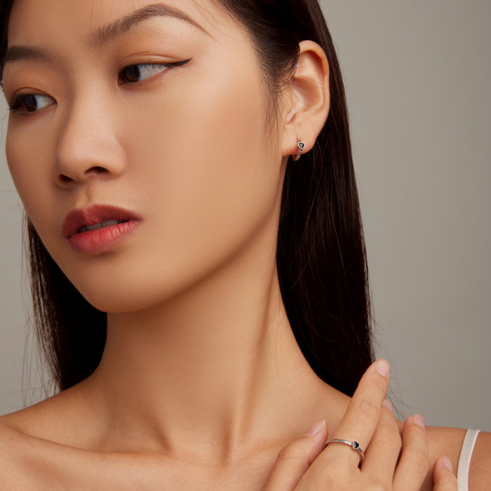 Set argint elegant cu inimioare [3]