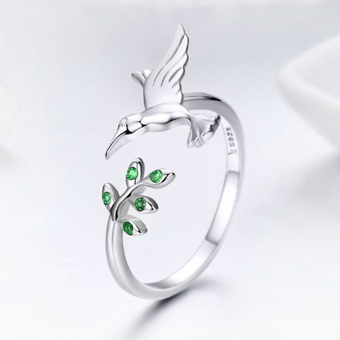 Set argint pasare colibri [19]
