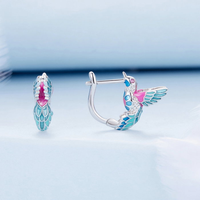 Set argint pescarus albastru [8]