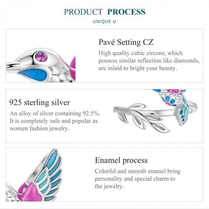 Set argint pescarus albastru [6]