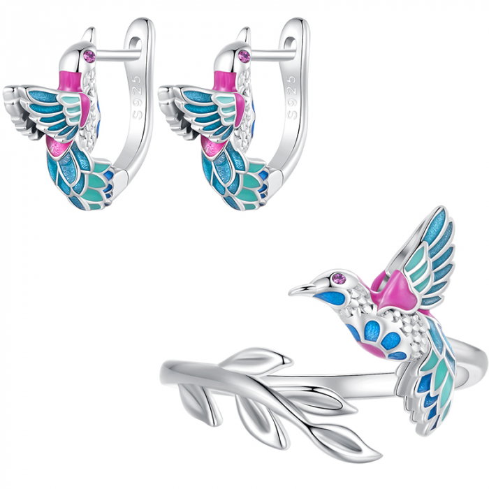 Set argint pescarus albastru [1]