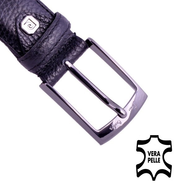 Set cadou barbati din piele naturala (portofel + curea) Pierre Cardin PORM212 Negru [4]