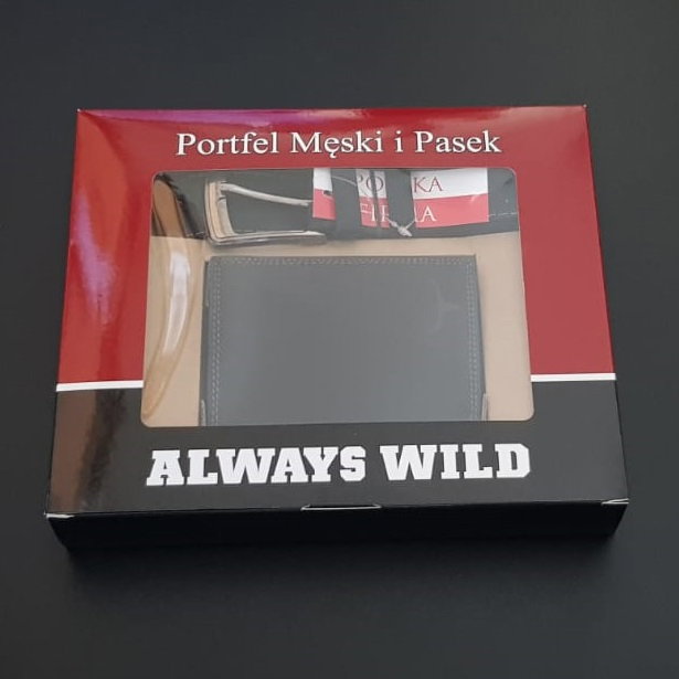 Set cadou barbati Wild BuffalO, portofel si curea din piele naturala, PORMG900 [26]