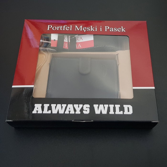 Set cadou barbati Wild BuffalO, portofel si curea din piele naturala, PORMG901 [8]