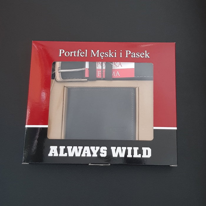 Set cadou barbati Wild BuffalO, portofel si curea din piele naturala, PORMG902 [11]