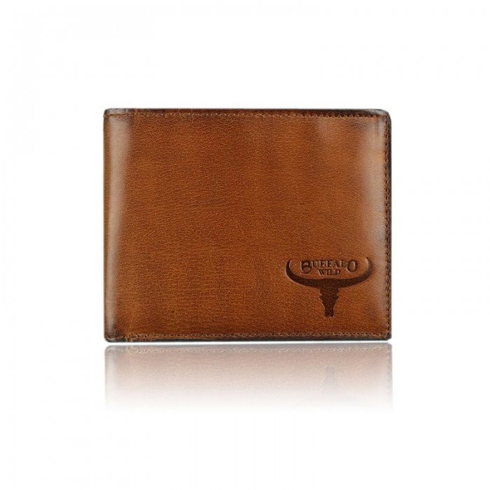 Set cadou barbati (portofel + curea) din piele naturala Wild PORM637 [2]