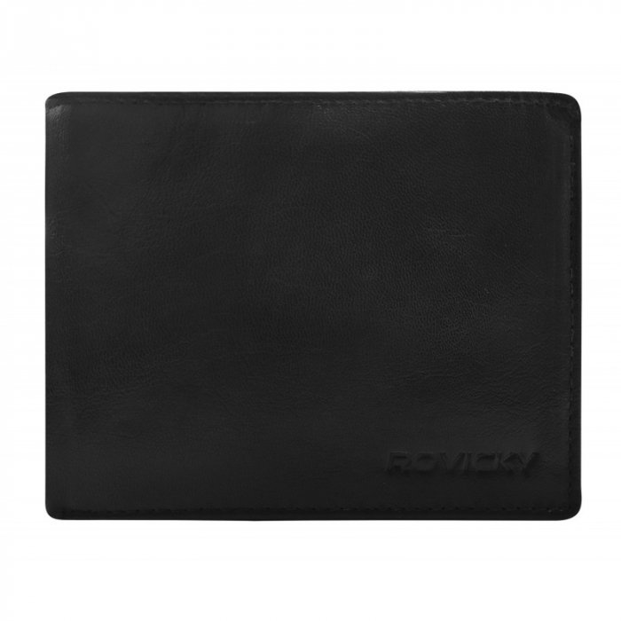 Set cadou barbati, portofel si curea din piele naturala, Rovicky, PORMG904, cu RFID [10]