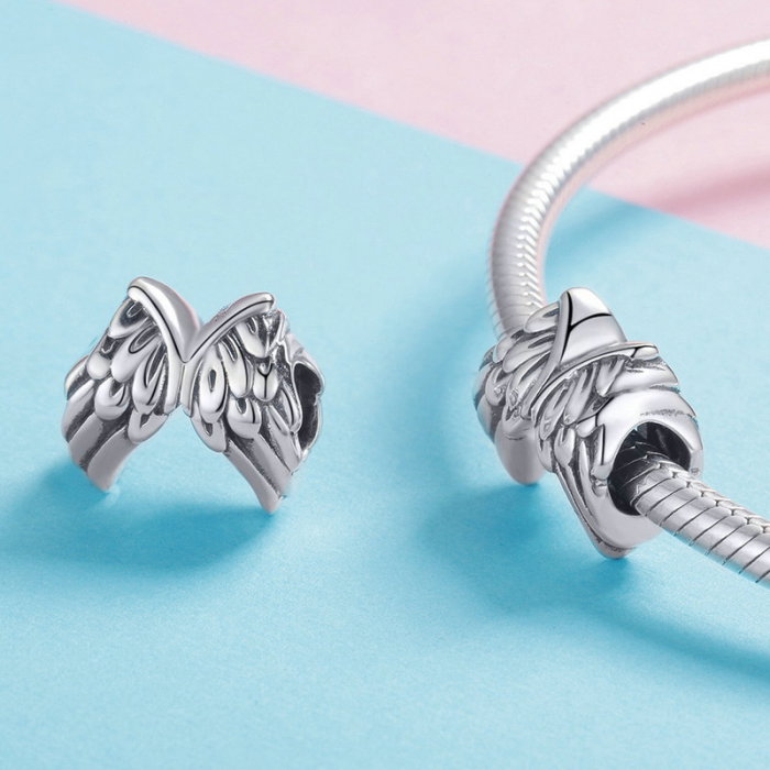 Talisman argint aripi de inger [4]