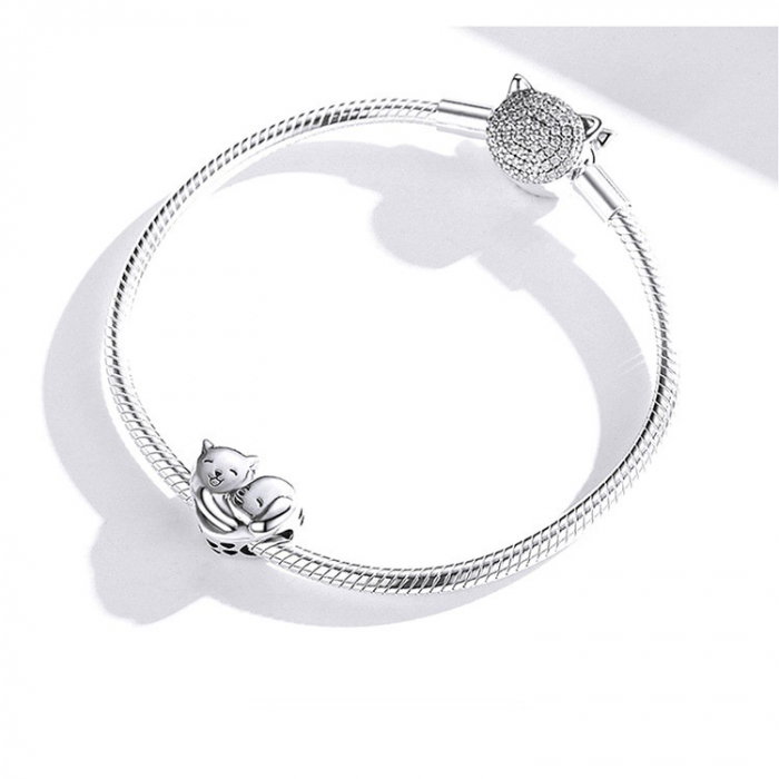 Talisman argint cu catel si pisicuta [3]