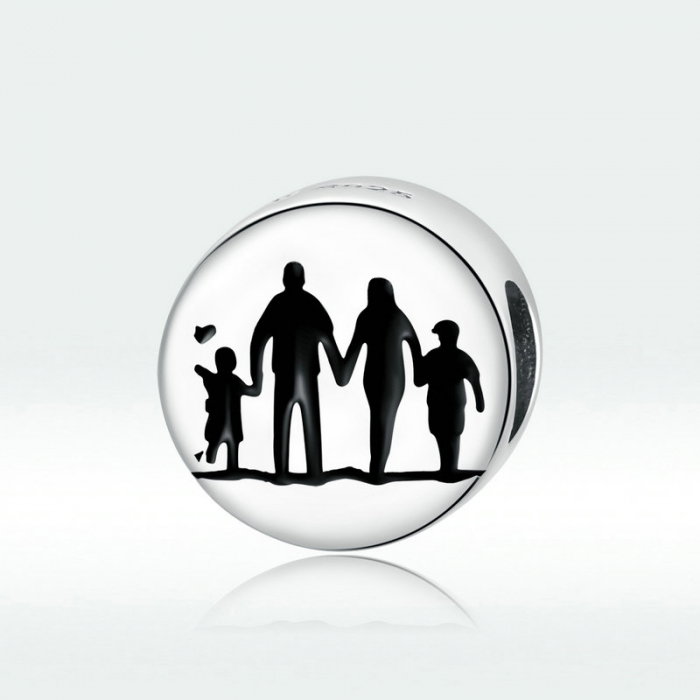 Talisman argint cu Familie Unita [5]